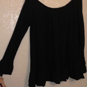 Black Off the Shoulder Blouse